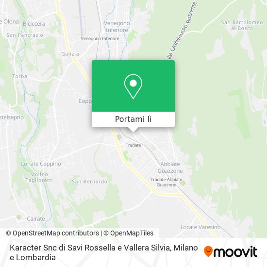 Mappa Karacter Snc di Savi Rossella e Vallera Silvia