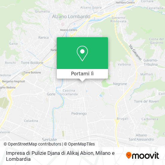 Mappa Impresa di Pulizie Djana di Alikaj Abion