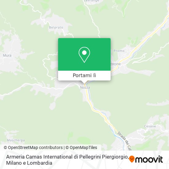 Mappa Armeria Camas International di Pellegrini Piergiorgio