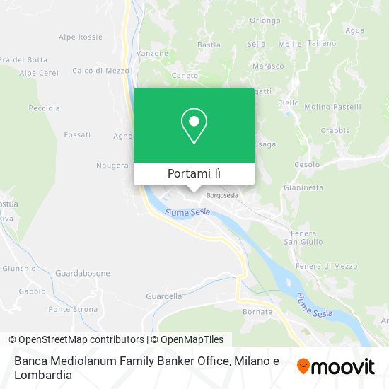 Mappa Banca Mediolanum Family Banker Office