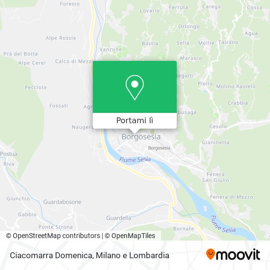 Mappa Ciacomarra Domenica