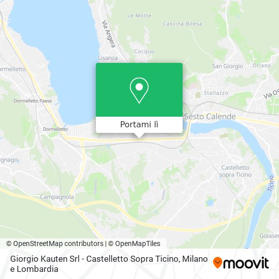 Mappa Giorgio Kauten Srl - Castelletto Sopra Ticino