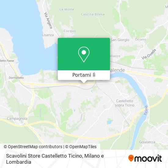 Mappa Scavolini Store Castelletto Ticino