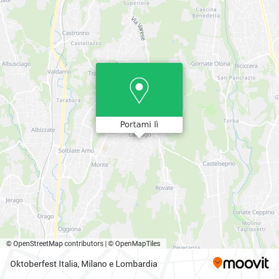 Mappa Oktoberfest Italia
