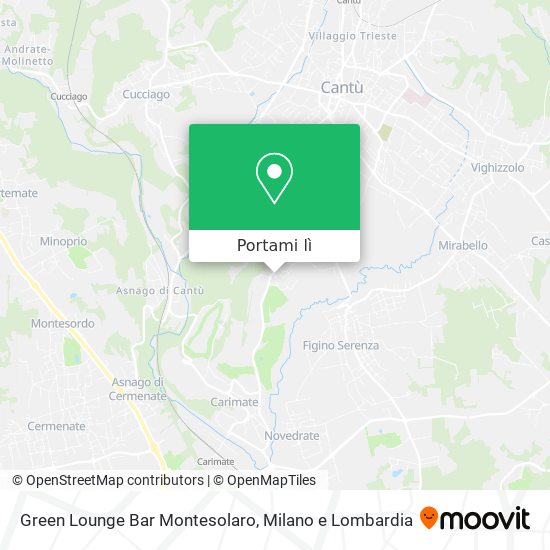 Mappa Green Lounge Bar Montesolaro