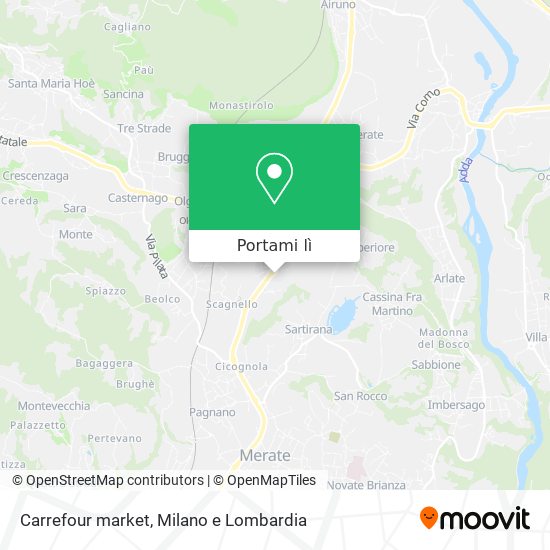 Mappa Carrefour market