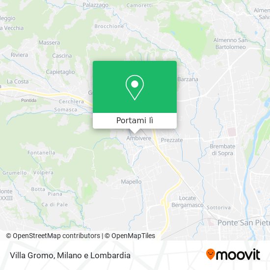 Mappa Villa Gromo