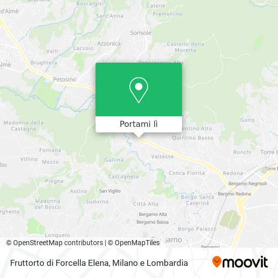 Mappa Fruttorto di Forcella Elena