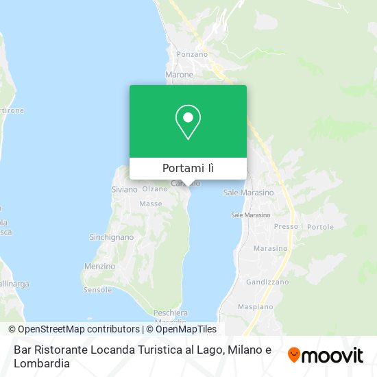 Mappa Bar Ristorante Locanda Turistica al Lago