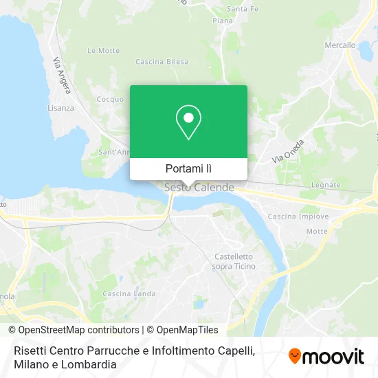 Mappa Risetti Centro Parrucche e Infoltimento Capelli