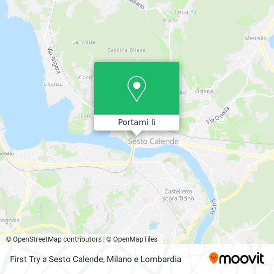 Mappa First Try a Sesto Calende