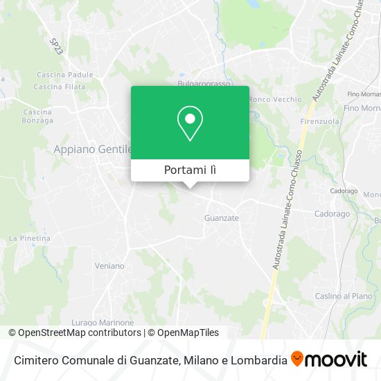 Mappa Cimitero Comunale di Guanzate