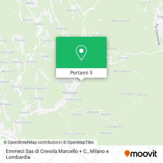Mappa Emmeci Sas di Crevola Marcello + C.