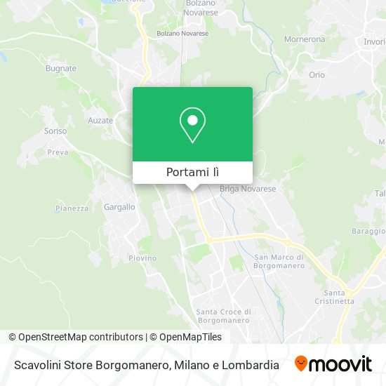 Mappa Scavolini Store Borgomanero