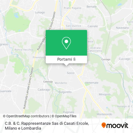 Mappa C.B. & C. Rappresentanze Sas di Casati Ercole