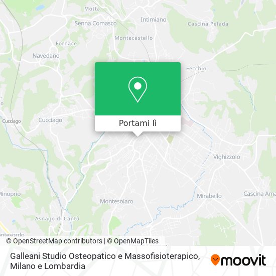 Mappa Galleani Studio Osteopatico e Massofisioterapico