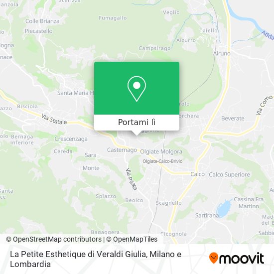 Mappa La Petite Esthetique di Veraldi Giulia