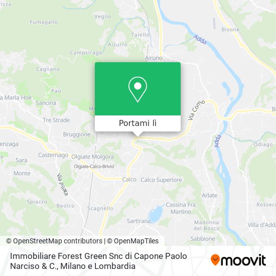 Mappa Immobiliare Forest Green Snc di Capone Paolo Narciso & C.