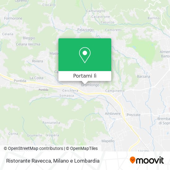 Mappa Ristorante Ravecca