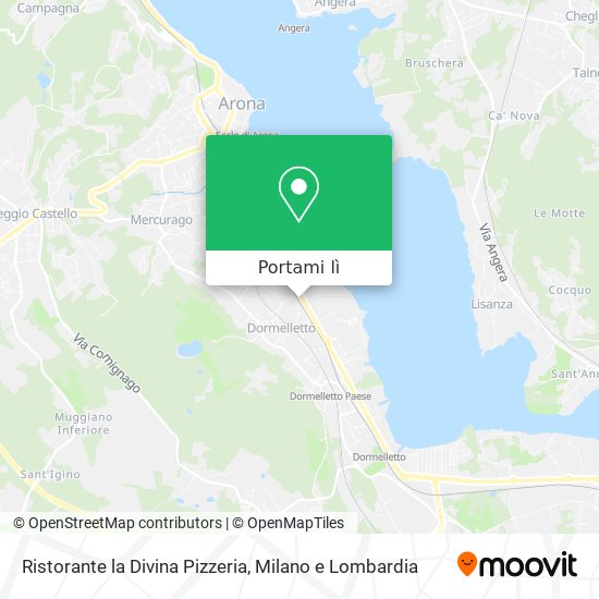Mappa Ristorante la Divina Pizzeria