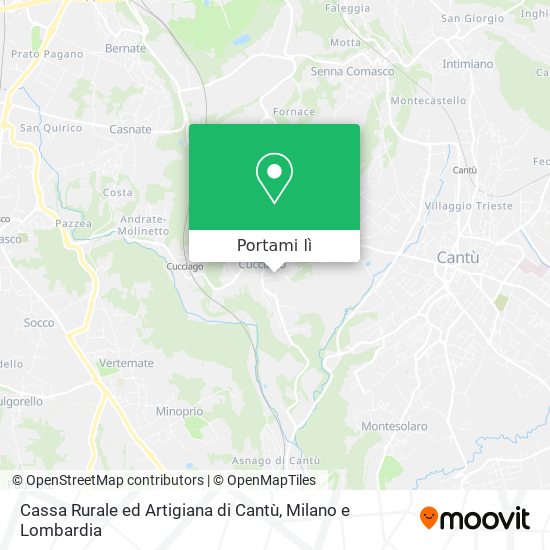 Mappa Cassa Rurale ed Artigiana di Cantù