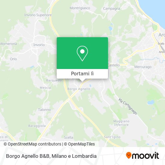 Mappa Borgo Agnello B&B