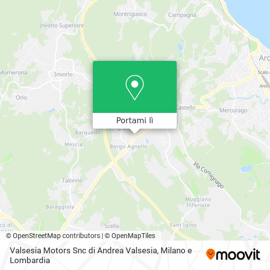 Mappa Valsesia Motors Snc di Andrea Valsesia