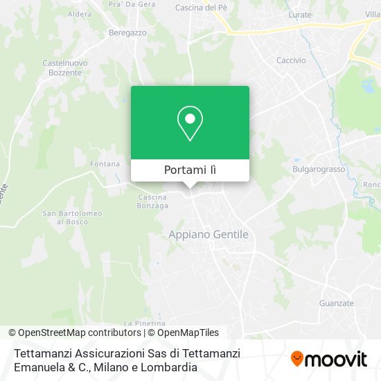 Mappa Tettamanzi Assicurazioni Sas di Tettamanzi Emanuela & C.