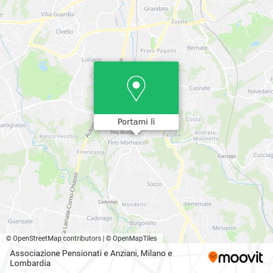 Mappa Associazione Pensionati e Anziani