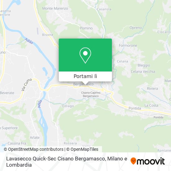 Mappa Lavasecco Quick-Sec Cisano Bergamasco