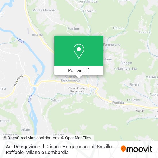 Mappa Aci Delegazione di Cisano Bergamasco di Salzillo Raffaele