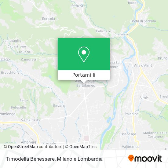 Mappa Timodella Benessere