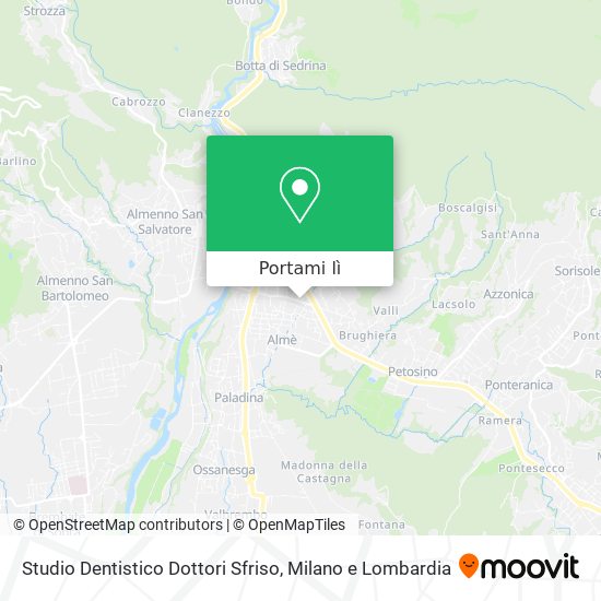 Mappa Studio Dentistico Dottori Sfriso