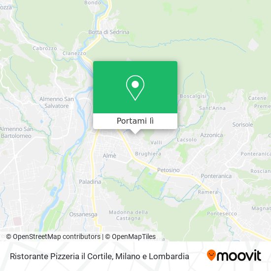 Mappa Ristorante Pizzeria il Cortile
