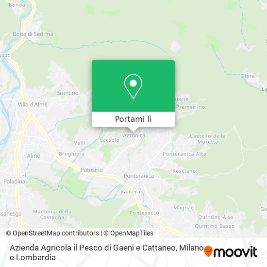 Mappa Azienda Agricola il Pesco di Gaeni e Cattaneo