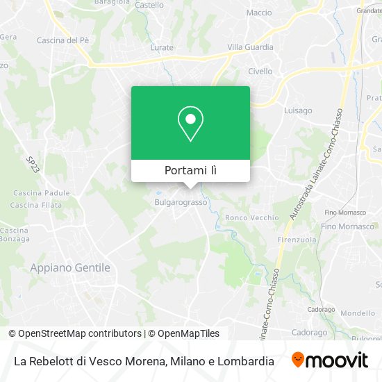 Mappa La Rebelott di Vesco Morena