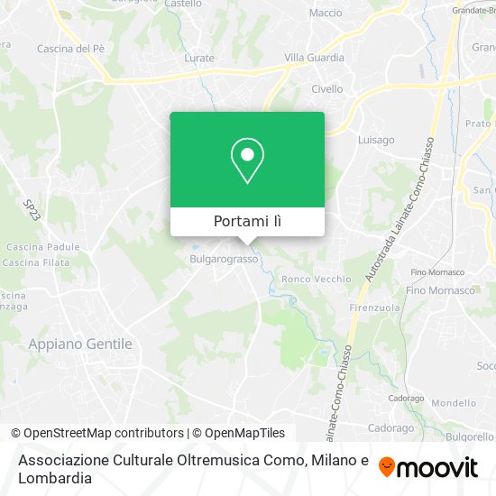 Mappa Associazione Culturale Oltremusica Como