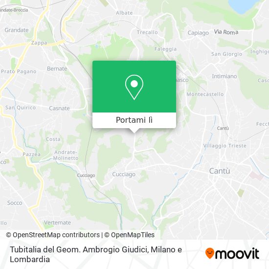 Mappa Tubitalia del Geom. Ambrogio Giudici