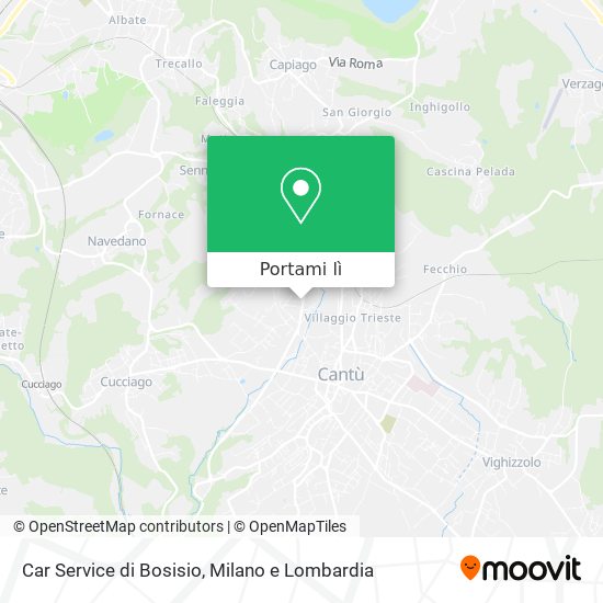 Mappa Car Service di Bosisio