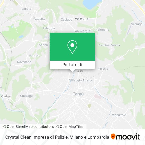 Mappa Crystal Clean Impresa di Pulizie