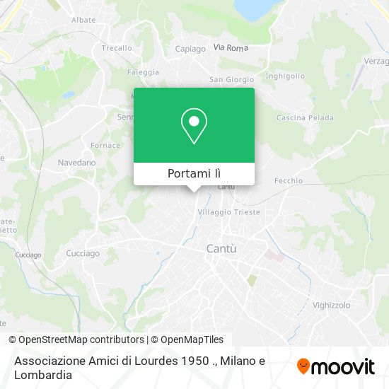 Mappa Associazione Amici di Lourdes 1950 .