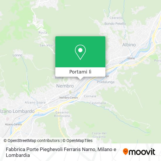 Mappa Fabbrica Porte Pieghevoli Ferraris Narno