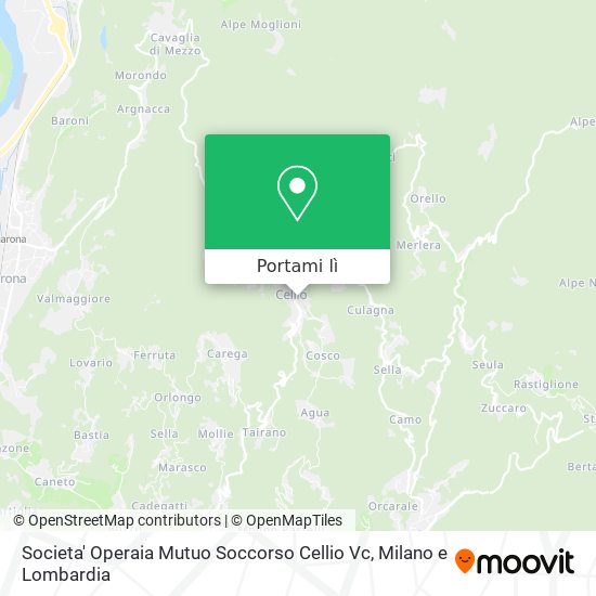 Mappa Societa' Operaia Mutuo Soccorso Cellio Vc