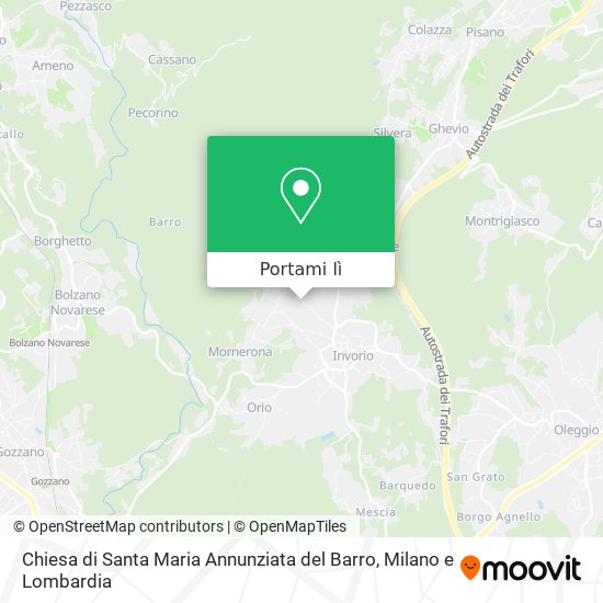 Mappa Chiesa di Santa Maria Annunziata del Barro