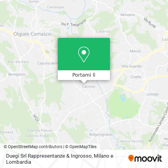Mappa Duegi Srl Rappresentanze & Ingrosso