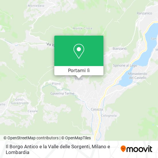 Mappa Il Borgo Antico e la Valle delle Sorgenti