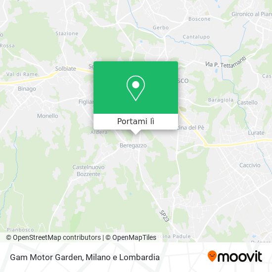 Mappa Gam Motor Garden