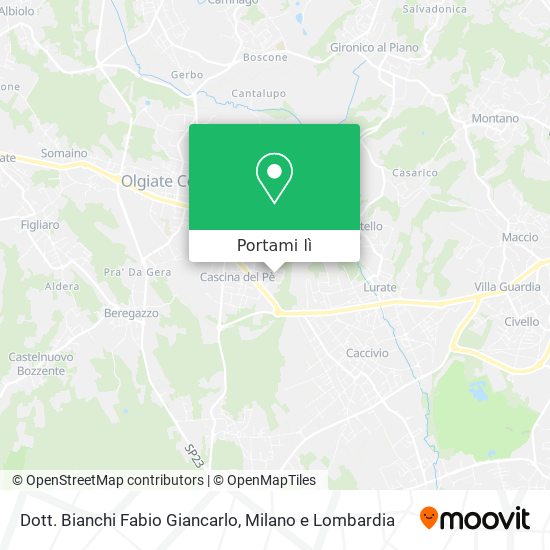 Mappa Dott. Bianchi Fabio Giancarlo