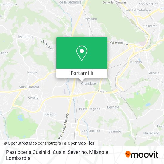 Mappa Pasticceria Cusini di Cusini Severino