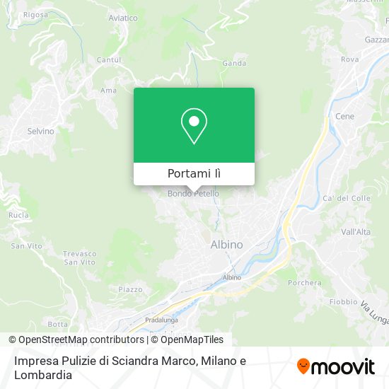 Mappa Impresa Pulizie di Sciandra Marco